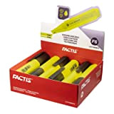 Scatola espositiva 12 evidenziatori fluorescenti F6 giallo FACTIS®