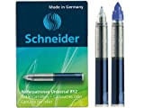 Schneider, cartucce per penna roller 852, M (blu reale/ 5 confezioni da 5 cartucce luna, per un totale di 25 ...