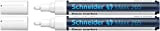 Schneider Maxx 265 - Pennarello a gesso (2 – 3 mm di spessore, lavabile con umido, a base d'acqua, inodore), ...