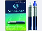 Schneider Set di 3 scatole 5 cartucce di colore blu per penna Roller 852
