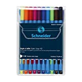 Schneider Slider Edge XB penna a sfera – nero, blu, arancione, rosa, viola, azzurro, verde chiaro, rosso, marrone e giallo ...