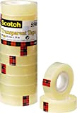 Scotch 550 Nastro trasparente, 15 mm x 33 m, 10 rotoli