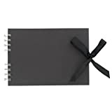 Scrapbook nero formato A5, album fotografico, una tela bianca per i tuoi progetti artistici, artigianali e di design