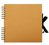 Scrapbook quadrato in carta Kraft, album fotografico, libro dei ricordi, una tela bianca per i tuoi progetti artistici, artigianali e ...