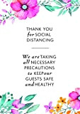 Segnale sociale distanzante A3 Sanitizing Station Message Foamex Board per ufficio ristorante negozio farmacia 4 disegni disponibili (design 3)