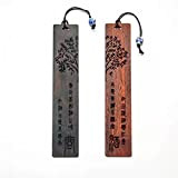 Segnalibri in legno - Segnalibro in legno naturale fatto a mano con perla, gli elementi della Cina, Segnalibri vintage Segnalibro ...