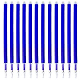 Senrise - Ricariche per penne con inchiostro cancellabile blu, tratto da 0,7 mm, 12 pezzi (blu)