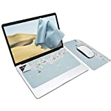 SenseAGE Tappetino per mouse 3 in 1, tappetino per mouse multifunzionale in microfibra per laptop, tappetino per tastiera portatile e ...