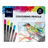 Set di 24 matite colorate a base di olio, per adulti artisti, bambini, ideali per libri da colorare, per disegnare, ...