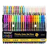 Set di 48 penne gel colorate - glitter, metallico, neon glitterato, pastello - per colorare libri per adulti e marcatori ...