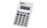 Sharp EL-233SB - Calcolatrice da scrivania, calcolatrice finanziaria, 8 cifre, 1 linea, batteria/batteria, colore: Grigio