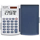 Sharp EL-243S – Calcolatrice tascabile, tascabile, calcolatrice Basic, 8 cifre, argento)