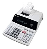 Sharp EL-2607PGGYSE - Calcolatrice da tavolo, 12 cifre, colori di stampa nero rosso, colore della calcolatrice grigio