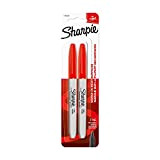 Sharpie - Pennarelli indelebili con punta fine, colore nero, confezione da 2 rosso 2-Count Red