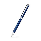 Sheaffer Intensity - Penna a sfera ricaricabile, laccato blu inciso, finiture cromate