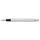 Sheaffer VFM E0942153 - Penna stilografica in metallo ricaricabile, pennino medio, confezione regalo premium e cartuccia nera, confezione da 1 ...
