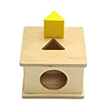SHENGANG Riconoscimento di Forma Teaching Toy Block Montessori PuzzleBox Preschool Party Supply (Color : Triangle)