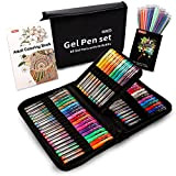 Shuttle Art Penne Gel Colorate Gel, 120 Set Penne Gel Colorate Pack, Penne Glitter con 60 Ricariche per Adulti per ...