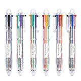 Shuttle Art - Set di 23 penne a sfera retrattili multicolori 6 in 1, tratto 0,7 mm, 6 colori, per ...