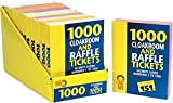SIC ® 5 biglietti per guardaroba/lotteria, numerati da 1 a 1000 con numerazione di sicurezza