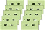 Sigel Express 76153 - Biglietti numerati da 1 a 1.000, dimensioni: 53 x 105 mm, colore: verde