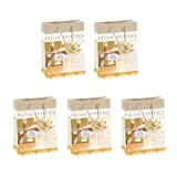 SIGEL GT017 Borsa Regalo natalizia piccola, Golden Shimmer, 17 x 23 x 9 cm, carta, 5 pz