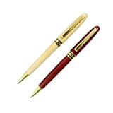 Sipliv set di 2 palissandro e acero penne a sfera in legno set penna in legno lavorato a mano della ...