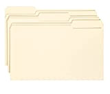 Smead 15330 - Cartella portadocumenti, 1/3, diverse posizioni, dimensioni legali, manila, 100 pezzi per scatola (15330)