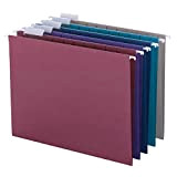 Smead Cartellina portadocumenti colorata con divisori, taglio 1/5, divisori regolabili, formato lettere, colori assortiti, 25 per scatola (64056)