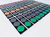 SMILEYBOARD - Magneti a semaforo – 30 pezzi – 6 x 2 cm