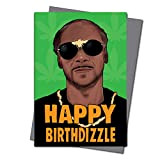 Snooooop IN57 - Biglietto di auguri di compleanno a tema "Happy Birthdizzle Snoop Dogg - Hip Hop - Celebrity - ...