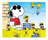 Snoopy and Charlie Brown1 Cartoons Rectangle mouse pad