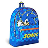Sonic The Hedgehog Zaino Bambino - Zaino Sonic Scuola Elementare (Blu)