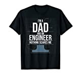 Sono una camicia da papà e ingegnere, niente mi spaventa Maglietta