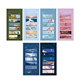 Sourcemall, Note adesive, 36 blocchi adesivi a tema di paesaggi naturali unici, per ufficio, casa e scuola (paesaggio - S)