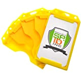 Specialist ID Yellow 2-sided rigid Vertical multi-card Holder spid-0389 5 Pack Plus Bonus Multicolour/Yellow