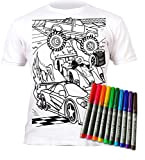 Splat Planet Macchina Auto da Corsa T-Shirt Maglietta Magica da Colorare con 10 Penne Magiche Lavabili Atossiche - Colora La ...