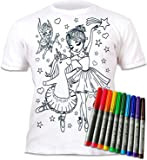 Splat Planet Unicorno Ballerina T-Shirt Maglietta Magica da Colorare con 10 Penne Magiche Lavabili Atossiche - Colora La Tua Maglietta, ...