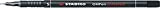 STABILO Permanent Overhead Marker universale Overhead nero 10PIÈCE (S) Marker Marker (nero, bianco, multicolore, in plastica bianca, 0.4 mm, confezione da ...