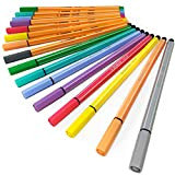 Stabilo Point 88 Fineliners + Pen 68 Penne in feltro – Set di 16 colori pastello assortiti