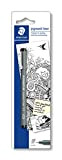 Staedtler 30801-9BKD Penna a pigmentazione a punta sottile, 0.1 mm, Nero