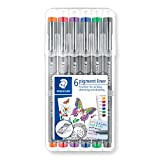 STAEDTLER 30803-SSB6 - Penne pigmentate, colori assortiti, 0,3 mm, confezione da 6