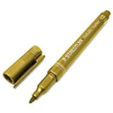 Staedtler Metallic Marker – Penne a forma di proiettile, tratto 1 – 2 mm - Gold