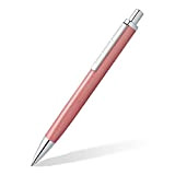 STAEDTLER Penna a sfera triplus 444 M, colore rosa radiante, cassa in metallo di alta qualità a forma triangolare ergonomica, ...