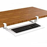 Stand Up Desk Store - Vassoio per tastiera retrattile regolabile e compatto, per scrivania da scrivania, per scrivania fino a ...