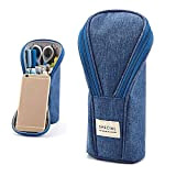 Standing Pencil Holder Golf Pencil Bag with Zipper, Pencil Case for Boys and Girls, Cell Phone Stand Canvas Pencil Case ...