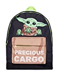 Star Wars The Mandalorian Baby Yoda Precious Cargo Zaino per bambini Nero, Nero , Taglia unica