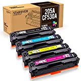 STAROVER Sostituzione Cartuccia Toner Compatibile per HP 205A CF530A CF531A CF532A CF533A per HP Color Laserjet Pro M181FW M181 M180 ...