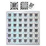 StickersLab - 108 Etichette adesive sigilli ologrammi di garanzia e sicurezza QR CODE