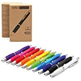 StillRich® 10/50 pezzi di penne a sfera ergonomico, penne a sfera di alta qualità, penne a sfera multicolori, ricariche per ...